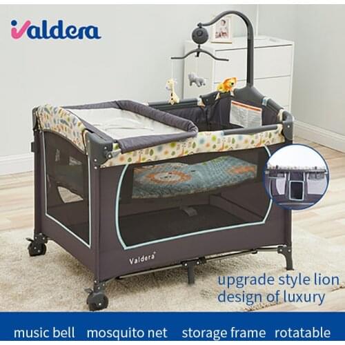 Newborn Baby Crib Free Shipping! Eu Multifunctional Folding Baby Bed Fashion Portable Game Bb Child Cradle Send Toys Free Gifts