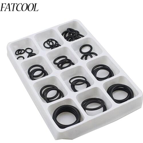 FATCOOL 50Pcs Rubber O-Ring Assorted Sizes Kit For Plumbing Tap Seal Sink Seal Thread