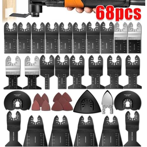68 Pcs Hybrid Saw Blade Bimetal Swing Tool Multi-tool Saw Blade Renovator Trimmer Blade