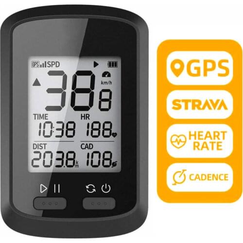 GPS Bike Bicycle Cycling Computer Stopwatch LCD Display Waterproof IPX7