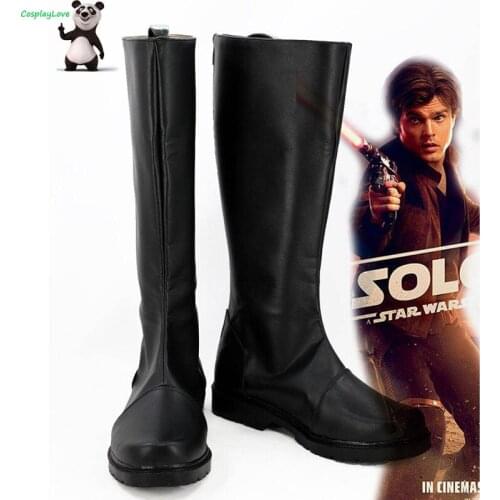 Han Solo Cosplay Shoes Long Boots Newest Custom Made For Hallowee Christmas CosplayLove