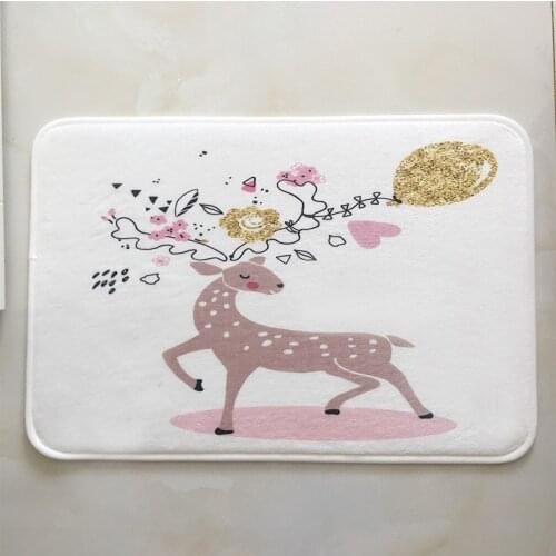 Bath Rugs Set Flannel Creative Cartoon Bathroom Floor Mat Cute Kitten Tapis De Toilette 3d Printed Floor Mat Bedroom Soft Carpet