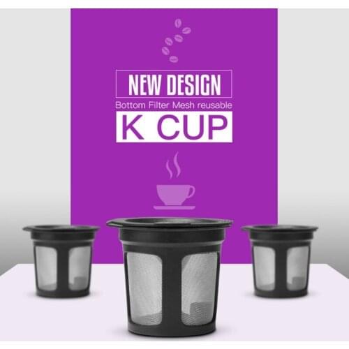 Refillable Coffee Filter Cup Reusable Coffee Pod Filled Capsule Compatible With Keurig 2.0 1.0 K Cup Coffee Makers 4X7C