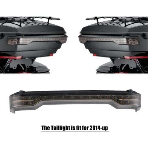 Motorcycle Tour Pack Trunk Travel Pak Luggage Wrap Round LED Running Brake Tail Light For Harley Touring FLHTK FLTRU FLTRK 14-up