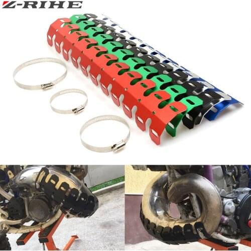 49cm Exhaust Cover Muffler Heat Shield Cover Heel Guard Exhaust Decorative Pipe For RC 125 200 390 350 EXC 990 SM 450 125SX