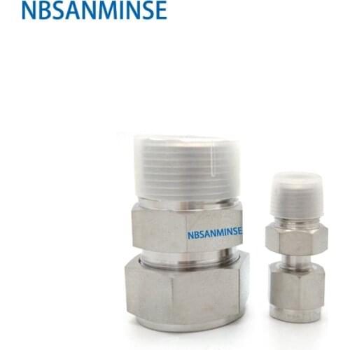 NBSANMINSE 5Pcs/Lot MC Male Connector Plumbing Fitting G Thread Tube O.D. Metric Stainless Steel SS316L Hard Pipe Instruments