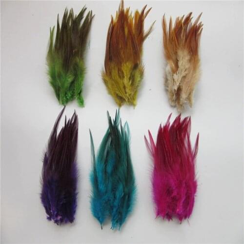Wholesale 100 Pcs/Lot Pheasant Feather 4-6 Inch 10-15cm chicken Feathers DIY Chicken Feather Jewelry Plume decoration Plumes