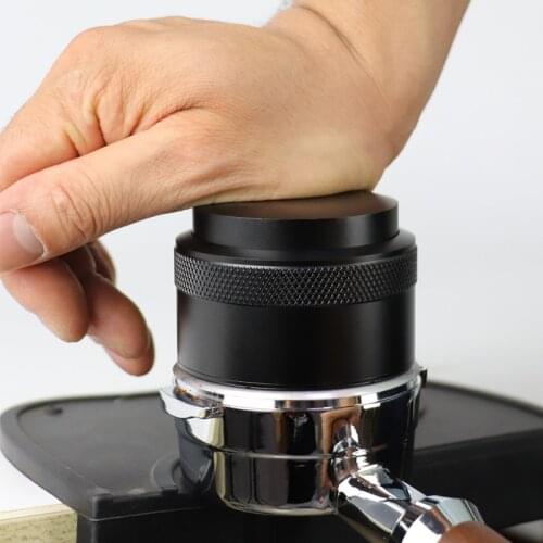 Food Grade 51mm 58mm push type Coffee Powder Hammer with 304 Stainless Steel Base Coffee Accessories