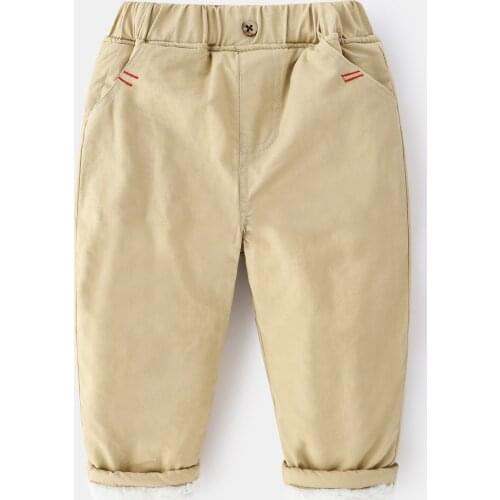 Thick Girls Boys Pants Baby Kids Harem Trousers for Children Boys Kids Thick Fleece Pants Toddler Pants Girls Pants Winter 1-5Y