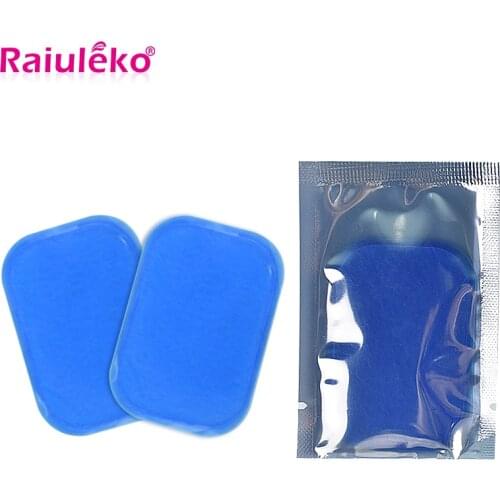 10Pcs EMS Fitness Hydrogel Massage Pads Conductive Gel Stickers Electrodes Patch For Abdominal Training Device Muscle Stimulator