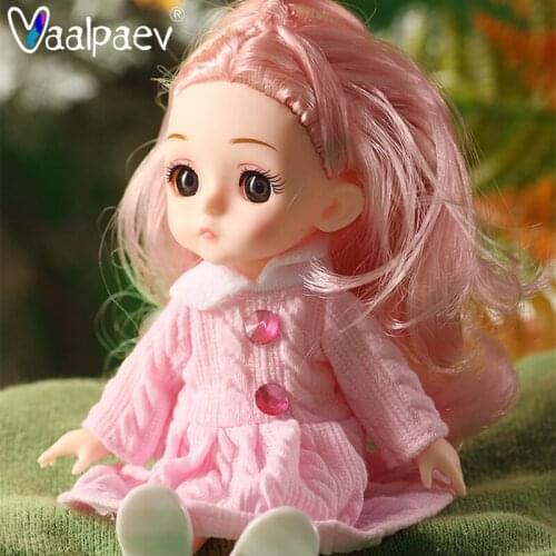 Girls Articulated Baby Doll Mini Toys Female Action Figure