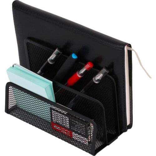 Super Deal Practical Mesh Metal Letter Sorter Mail Document File Tray Desk Office File Organizer Storage Holder Black Hot