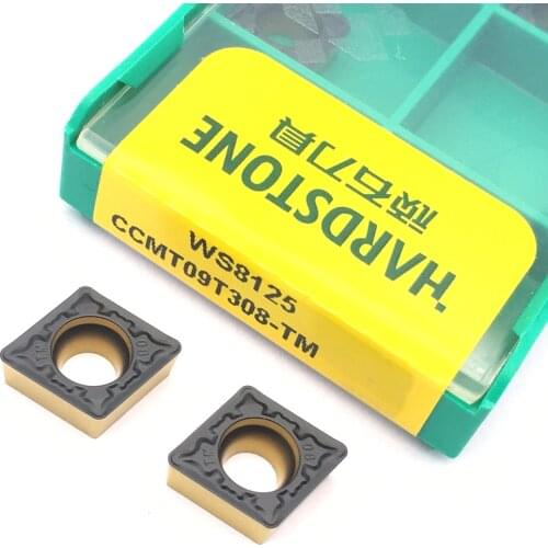 100% Original WS8125 CCMT09T308 TM CNC Lathe Cutter For Steel Turning Tools Carbide Inserts For WC Type U Drill Bit tool
