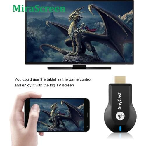 TV Stick WiFi HDMI-compatible Media Video Streamer TV Dongle Receiver for AnyCast M2 Plus for Airplay 1080P for DLNA Miracast