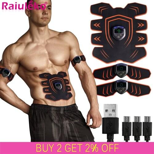 Unisex EMS Wireless Muscle Stimulator ABS Abdominal Muscle Trainer Toner Body Fitness Hip Trainer Shaping Patch Sliming Massager