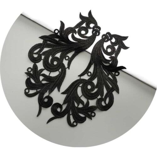 Water soluble embroidery colorful DIY clothing lace applique patch accessories