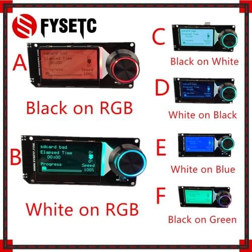 MINI12864 LCD Display Screen mini 12864 Smart Display 128x64 5V Supports Marlin DIY With SD Card For SKR 3D Printer Accessories