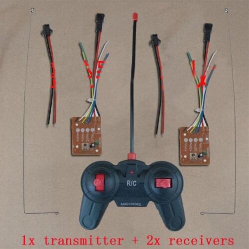 1Set 4 Channels Forward&Backward Radio Control Transmitter/Remote Controller + Receiver for DIY RC Boat/Car/Tank Models