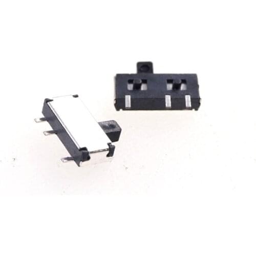 10 pcs Miniature Slide Switch 3 Pin 2 Position 1P2T SPDT ON-OFF SMD Re-flow Solder Right Angle PCB Board guide