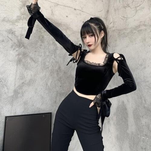 2021 women Y2K 90S style square collar casual blouse shirt women retro Long Flared sleeve elastic chic chemise blusas tops