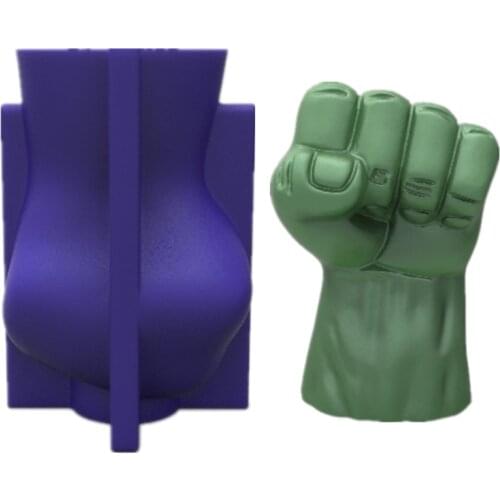 3D Large Fist Shape Silicone Mold Candle Soap Fondant Cake Lotion Bar Sugar Chocolate Clay Plaster Mould DIY Home Decor