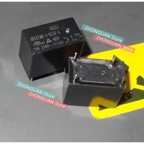 50pcs General purpose relay HRS3FNH-S-DC5V-A HRS3FNH-S HRS3FNH lamp control load 10A capacitive load dedicated