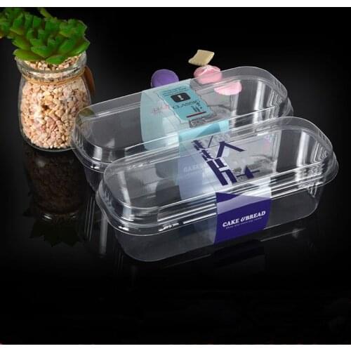 50pcs High quality transparent mousse cake cup small square disposable fruit salad dessert takeaway packaging cups with lid