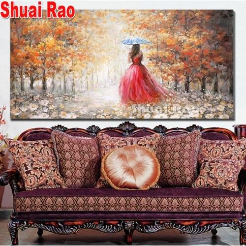 5d diy diamond painting Abstract art Red Woman diamond painting cross stitch mosaic embroidery diamond art Wall Decor