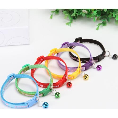 Kitten Accessories Cute Cat Collar Sphinx Cat Collar with Bell Pink Small Dog Collar Accessories Cat Necklace Yorkshire Terrier