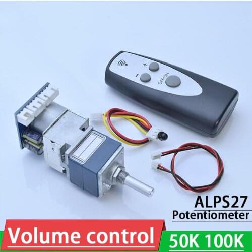 ALPS27 Motor remote control volume control adjust board 10K 20K 50K 100K potentiometer F/ Preamp Amplifier Headphone Audio