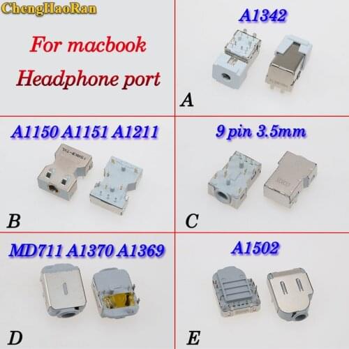 ChengHaoRan for Apple for Macbook Pro A1502 MD711 MD712 A1342 A1150 A1151 Headphone port Audio Combo Jack Socket Connector