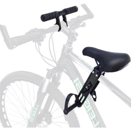 Kids Bike Seat Comfortable PU Leather Bicycle Saddle With Handlebar Attachment For Child Cycling Safety Handlebar Bicycle Seat