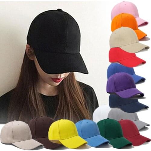 Women Men Hat Curved Sun Visor Light Board Solid Color Baseball Cap Men Cap Outdoor Sun Hat Adjustable Sports caps in summer