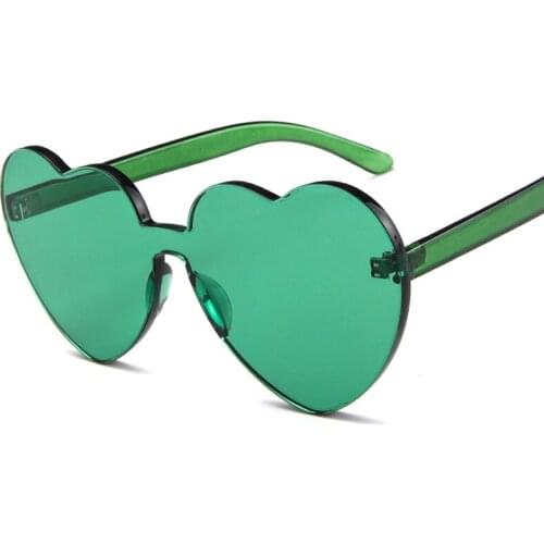 Candy Color Woman Sunglasses Heart Eyewear Sun Dark Glasses Eyes Protector Eyeglasses Outdoor Street Travel Fashion Xmas Gift