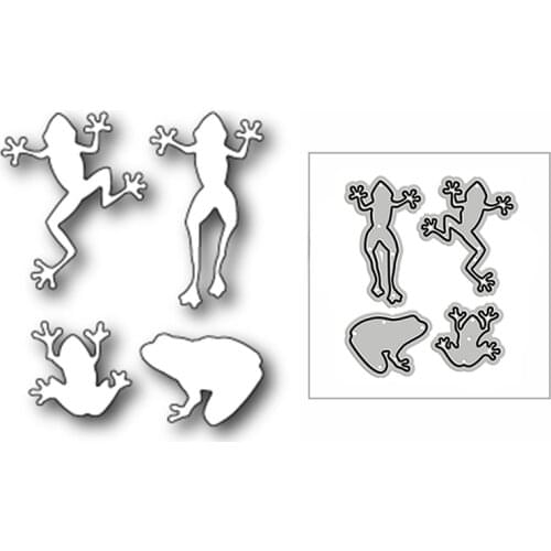 New Dancing Frogs Animal 2020 Metal Cutting Dies for DIY Scrapbooking Paper and Card Making Decorative Embossing Craft No Stamps