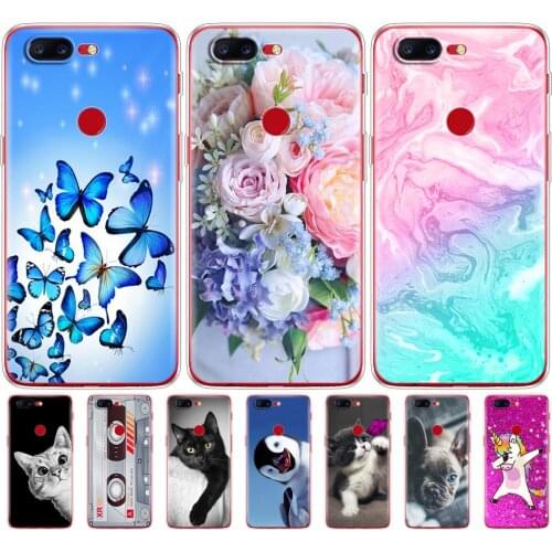TPU Soft Case For Oneplus 5T 5 3 Colored Drawing Ultra-Thin Silicon Phone Cases Cover For One Plus 5T 5 3 protective bag