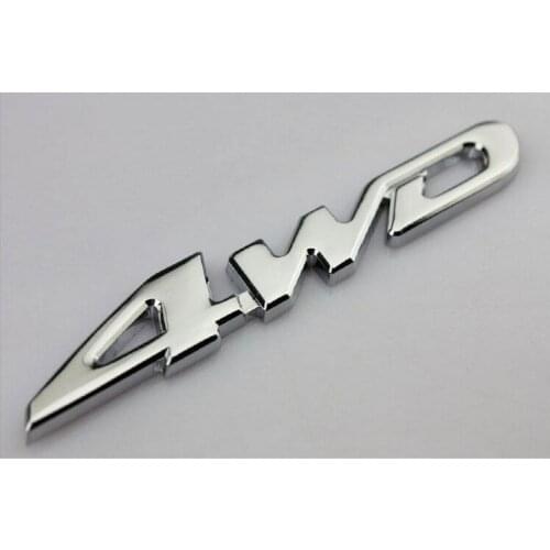 Car Stickers 4WD 3D Metal Emblem Creative For SUV Jeep Highlander Auto Tuning Styling Zinc Alloy D10