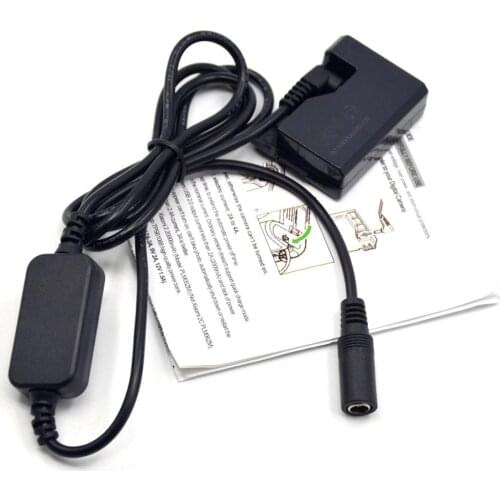 12V-24V step-down Power Cable + DR-E10 DC Coupler LP-E10 dummy battery for Canon EOS 2000D 1300D 1500D kiss X50 X70 X80 X90 T6 T