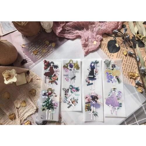 Lovely Flower Collection Girl Washi Tape for Card Making Bullet Journal DIY Scrapbooking Decorative Sticker