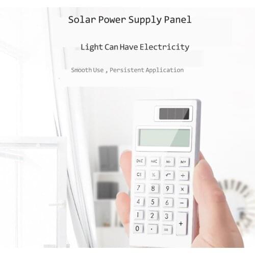 Simple Wind Solar Calculator 12 Digit Student Learning Test Mute Portable Mini Computer Calculadora