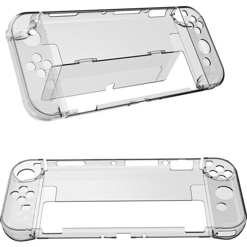 Crystal Clear Shell for Nintendo Switch OLED Console Hard Transparent Protective Case Cover Skin Guard for Nintendo Switch OLED