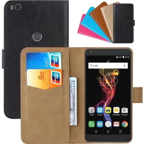 Luxury Wallet Case For Alcatel POP 4 6" 7070X PU Leather Retro Flip Cover Magnetic Fashion Cases Strap
