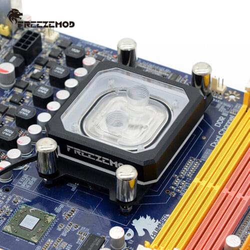 FREEZEMOD AMD-PK5E CPU Water Block For AMD AM2 AM3 AM4 3pin 5V Copper Base Plate Computer Cooler MOD Water Coolling AURA SYNC