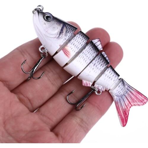 East Rain 10cm 18g multi section bait Lure Muskie Fishing Lures Swimbait Crankbait Hard Bait Fishing Accessory Free shipping