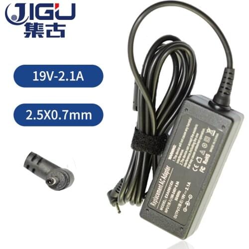 JIGU Replacement For Asus 19V2.1A 2.5*0.7MM 40W Notebook Laptop AC Charger Power eee pc 1001ha 101B Adapter free shipping