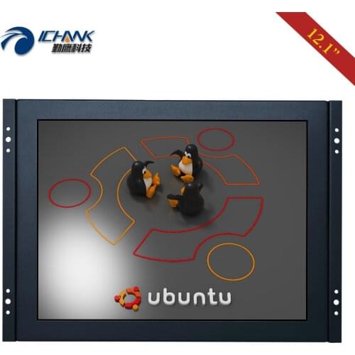 ZK120TC-592L/12" inch 1024x768 HDMI USB VGA Embedded Open Frame Support Linux Ubuntu Raspbian Debian Touch LCD Screen PC Monitor