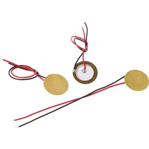 10 Pcs Piezoelectric Piezo Ceramic Wafer Plate Dia 15mm For Buzzer Loudspeaker New