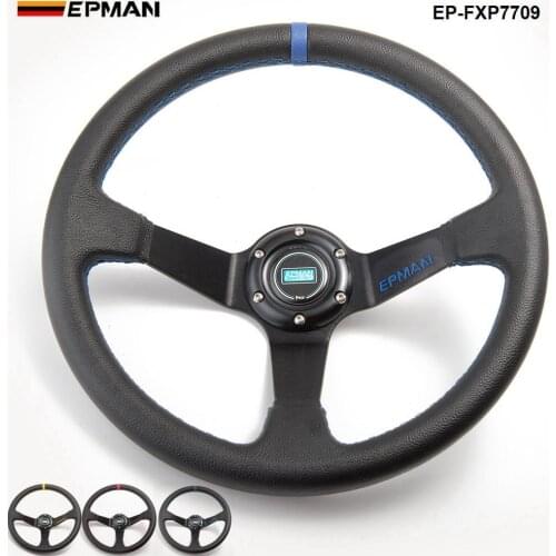14inch 350mm Epman Deep Corn Drifting PVC Steering Wheel Universal Car Auto Racing Steering wheels EP-FXP7709