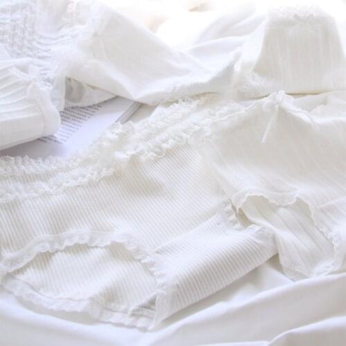 4pcs/set Cotton Panties Women Underwear Cartoon Breathable Briefs Underpants 3-8