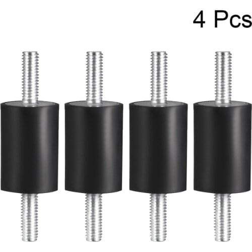 UXCEL 4PCS Female Rubber Mounts Vibration Isolators Replaces Anti Vibration Pads Flat Silentblock Base Block 9 Sizes Dowels